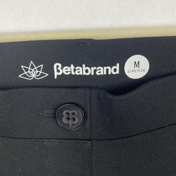 Betabrand Dress Pant Yoga Pants Boot Cut Classic Black Medium Petite W0104-BK - Picture 5 of 7